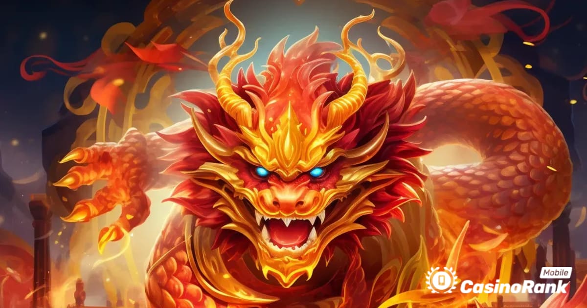 Twórz najgorętsze zwycięskie kombinacje w Super Golden Dragon Inferno od Betsoft