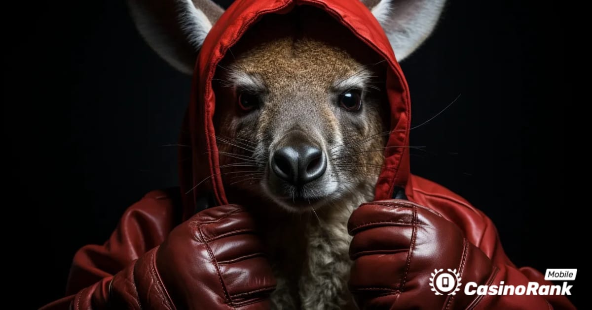 Zdobądź szczyt meczu bokserskiego w grze Kangaroo King od Stakelogic