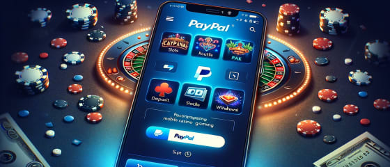 Gra w kasynie PayPal na urządzeniu mobilnym